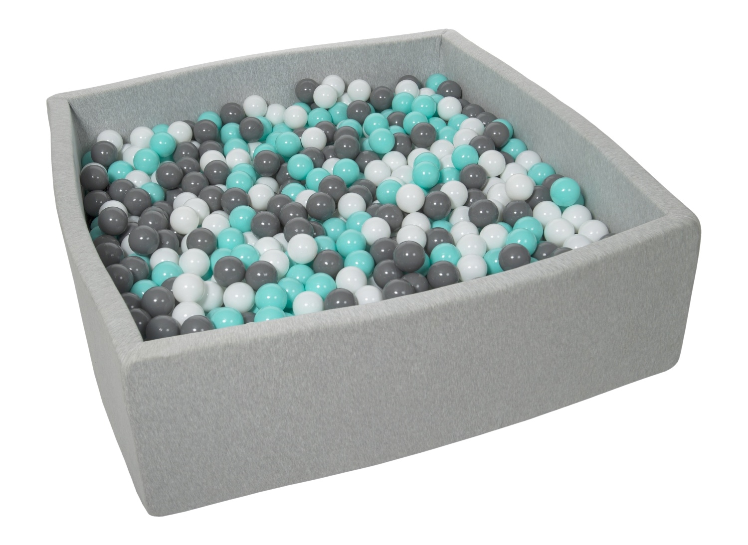 Soft Jersey Baby Kids Children Ball Pit with 1200 balls, Gift, 120x120 cm - Picture 13 of 13