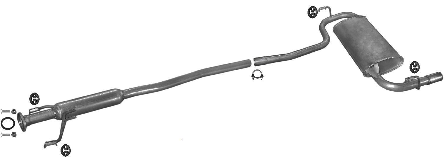 SUZUKI BALENO BERLINE 4 PORTES 1.3 1.6 1.8 1995-2000 Silencieux Arriere
