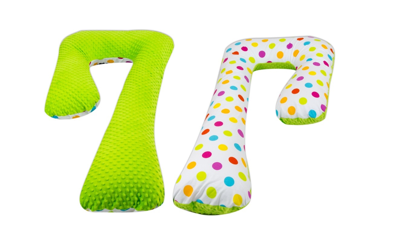 Coussin de maternité, Grossesse/Allaitement, Minky et Coton, forme en 7 - Imagen 14 de 28